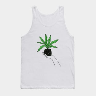 Hand Holding Houseplant Tank Top